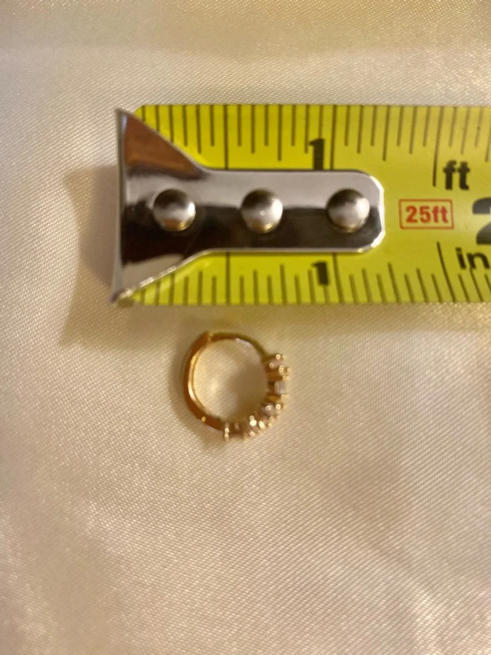 Coach Small Hoop Crystal Earrings - NWT - Picture 3 of 3